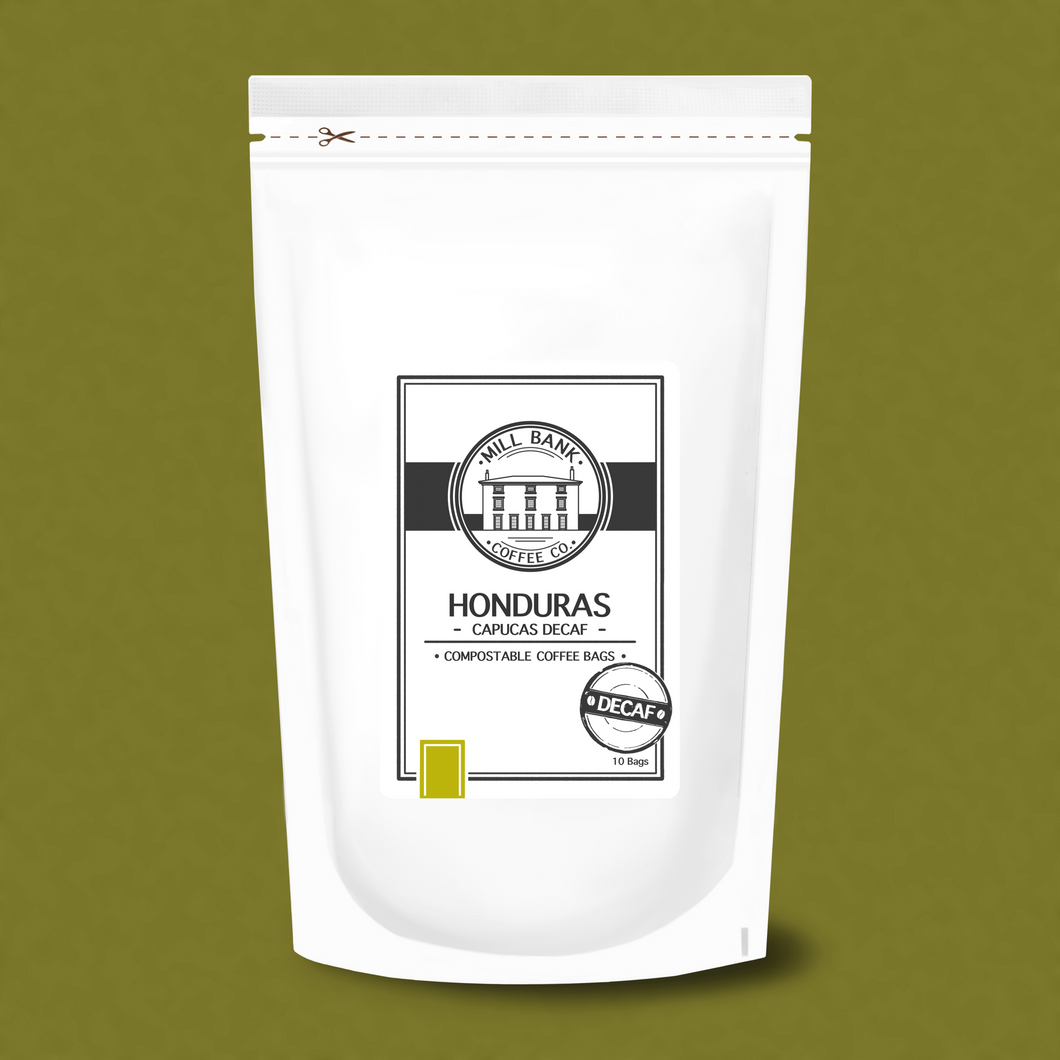 Honduras Capucas Decaf Compostable Coffee Bags - 10pcs